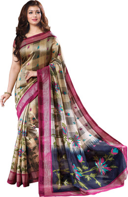 

Poornathava Woven Fashion Art Silk Saree(Multicolor)