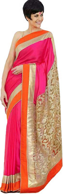 

3NH Self Design Bollywood Handloom Georgette Saree(Multicolor)