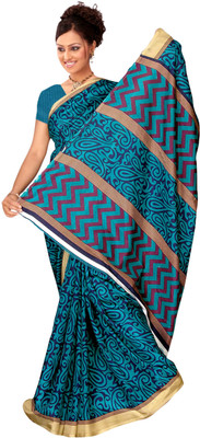 

Vardan Prints Printed Bollywood Art Silk Saree(Blue)