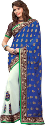 

Kanheyas Embroidered Fashion Handloom Georgette Saree(Multicolor)
