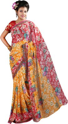 

Anushree Saree Self Design Fashion Georgette Saree(Multicolor), Yellow