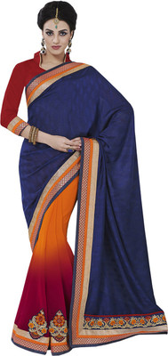

Desi Butik Self Design Fashion Jacquard Saree(Purple)