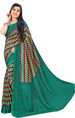 Sunaina Printed Fashion Art Silk Saree(Multicolor)