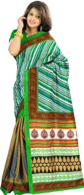

Ewows Printed Bhagalpuri Cotton Saree(Multicolor)