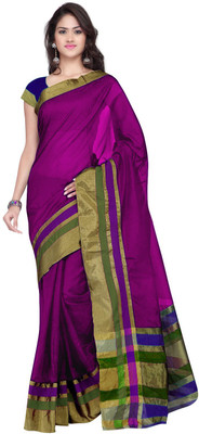 

Suvastram Woven Fashion Art Silk Saree(Purple)
