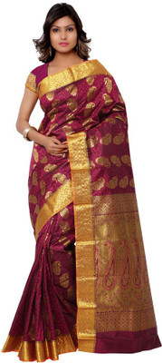 

Lovely Look Printed Daily Wear Art Silk Saree(Pink, Yellow), Pink & gold