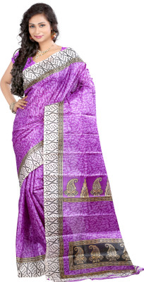 

Anushree Saree Self Design Bhagalpuri Khadi Saree(Multicolor), Multicolour