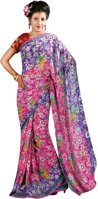 

Anushree Saree Self Design Fashion Georgette Saree(Multicolor), Pink
