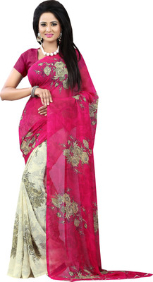 

Jiya Self Design, Printed Fashion Polyester Saree(Pink, Beige, Multicolor), Beige;multicolor;pink