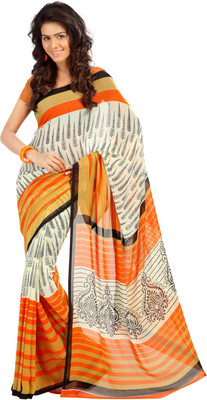 

Party Wear Dresses Printed Fashion Art Silk Saree(Multicolor), Multicolor320