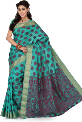 

Ishin Printed Fashion Tussar Silk Saree(Multicolor)