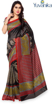 

Sunaina Printed Bhagalpuri Art Silk Saree(Multicolor)