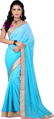 

Khushali Self Design Fashion Georgette Saree(Light Blue)