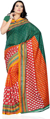 

JTInternational Printed Fashion Jacquard Saree(Multicolor), Violet