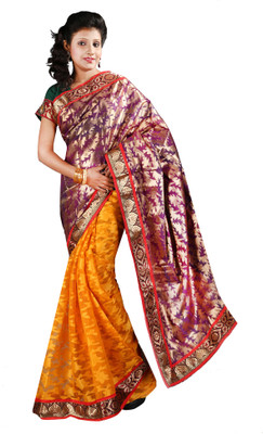 

Anushree Saree Self Design Fashion Chanderi Saree(Multicolor), Yellow