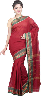 

Goodway Striped Madurai Cotton Saree(Maroon)