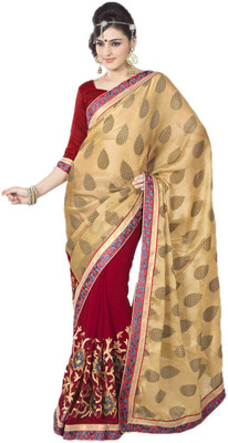 

Party Wear Dresses Embroidered Fashion Net Saree(Multicolor)