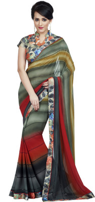 Palav Fabrics Embroidered Bollywood Georgette Saree(Multicolor) Flipkart