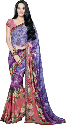 

Vishal Printed Fashion Georgette Saree(Purple)