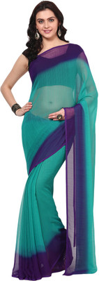 

Aksara Printed Daily Wear Chiffon Saree(Multicolor), Blue