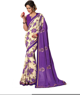 

Ridham Sarees Embroidered Fashion Handloom Georgette Saree(Multicolor)