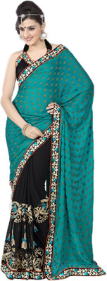 

Indian Wear Online Embroidered Fashion Net Saree(Multicolor)
