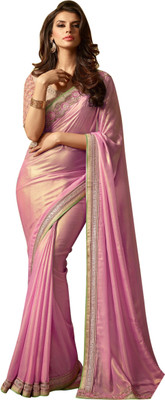 

Brijraj Embroidered Fashion Georgette Saree(Pink)