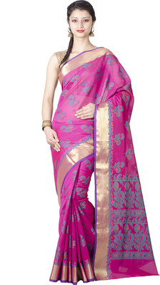 

Chandrakala Printed Banarasi Silk Saree(Pink)