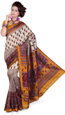 

Cenizas Printed Fashion Art Silk Saree(Multicolor), Yellow