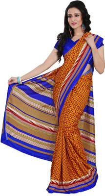 

Sunaina Printed Fashion Art Silk Saree(Multicolor), Orange