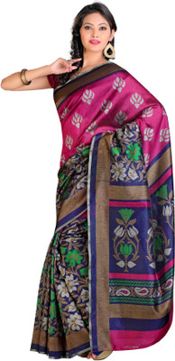 

Sunaina Printed Fashion Art Silk Saree(Multicolor)