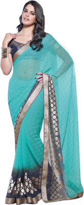 

Vishal Printed Fashion Georgette Saree(Blue)
