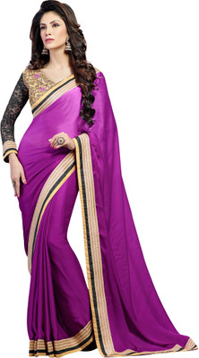 

Brijraj Embellished Fashion Georgette Saree(Purple)