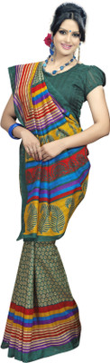 

Ewows Printed Bhagalpuri Cotton Saree(Multicolor)