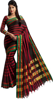 

Ishin Solid Fashion Cotton Saree(Multicolor)