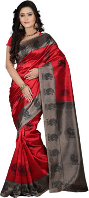Vastrakala Printed Bollywood Art Silk Saree(Multicolor) available at flipkart for Rs.440