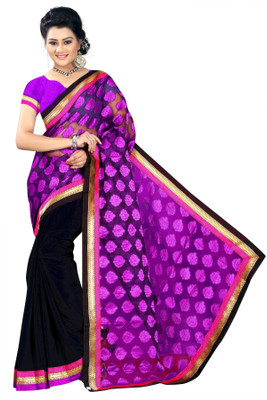 

Weavedeal Embellished, Self Design Banarasi Banarasi Silk Saree(Purple)