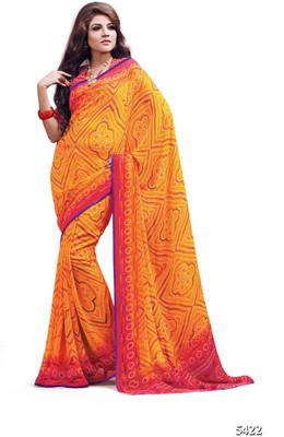 

Ridham Sarees Printed Fashion Handloom Chiffon Saree(Multicolor)