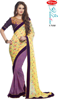 

Hi-Choice Printed Fashion Georgette Saree(Yellow)