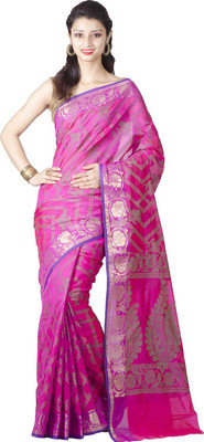 

Chandrakala Woven Banarasi Art Silk Saree(Pink)