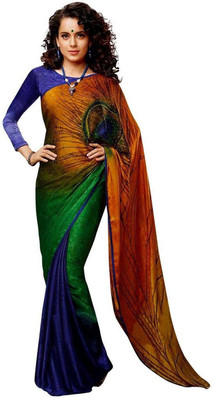 

Aksh Fashion Printed Bollywood Georgette Saree(Multicolor)