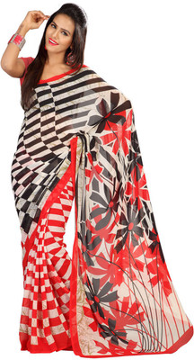 

Stylish Girls Printed Fashion Georgette Saree(Multicolor), Multicolor13