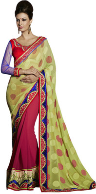 

Desi Butik Self Design Fashion Jacquard Saree(Yellow)