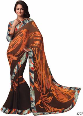 

Ridham Sarees Hand Painted Hand Batik Pure Georgette Saree(Multicolor)