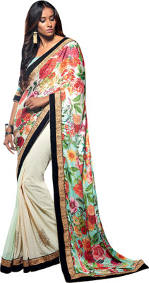 

Vishal Self Design Bollywood Satin, Net Saree(Light Blue)