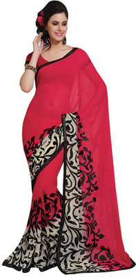 

Party Wear Dresses Printed Fashion Pure Chiffon Saree(Multicolor), Multicolor543