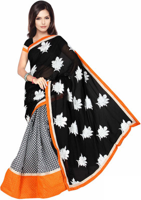 

Indian Wear Online Printed Fashion Georgette Saree(Multicolor), Multicolor645