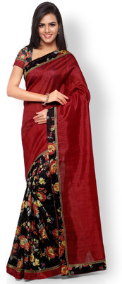 

Indrani Printed Bollywood Printed Silk Saree(Maroon)