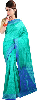 

Anushree Saree Self Design Fashion Chanderi Saree(Multicolor), Green