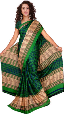 

Vardan Prints Printed Bollywood Crepe Saree(Green)